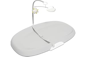 Skip Hop Baby Changing Pad Nursery Style Wipe-Clean Contoured with Cushioned Foam, Non-Skid Base, Built-in Safety Belt & Tuck