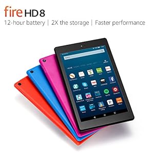 Fire HD 8 Tablet with Alexa, 8" HD Display, 16 GB, Blue - with Special Offers