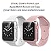 Simpeak Screen Protector Case Compatible with Apple Watch 38mm Series 2 Series 3, Pack of 2, All-Around, Clear+Rose Gold