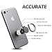 YOSPOSS B076PYHXYT Cell Phone Ring Holder, iPhone Finger Grip/Stand/Kickstand/Car Mount,360°Rotation and 180°Flip,[Washable][Removable] for iPhone IPad Samsung Galaxy Huawei(), Black
