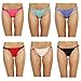 Just Intimates 6P-12146-M Thongs/Panties for Women (Pack of 6)