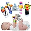 Foot-Finders-Wrist-Rattles-for-Infants-Developmental-Texture-Toys-for-Babies-Infant-Toy-Socks-Baby-Wrist-Rattle-Newborn-Toys-for-Baby-Girls-Boys-Baby-Boy-Girl-Toys-0-3-3-6-6-9-Months Foot Finders & Wrist Rattles for Infants Developmental Texture Toys for Babies & Infant Toy Socks & Baby Wrist Rattle - Newborn Toys for Baby Girls Boys - Baby Boy Girl Toys 0-3 3-6 6-9 Months