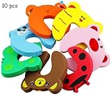 Cute Yellow Tiger Pink Pig Door Stoppers / Baby Finger Pinch Guard - Set of 10 Pcs Mommy Good Helper Color Send Randomly