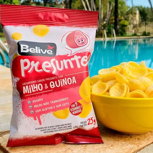 Combo Snacks de Milho 4 Sabores 25g (20 pacotes) BELIVE