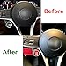 Carmonsons for Alfa Romeo Giulia Stelvio Carbon Fiber Engine Start Stop Button Trim Cover Stickers Accessories Car Styling (Red)
