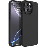 IAIYOXI Designed for iPhone 16 Pro Max 6.9", Premium Liquid Silicone Case with Soft Anti-Scratch Microfiber Lining, Shockproof Protective Slim Phone Case for Men Women Girls, Black