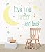 Wall Pops WPWW1376 I Love You to The Moon Wall Decal Wishes