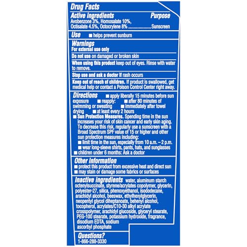 COPPERTONE SPORT SUNSCREEN SPF 50 LOTION, WATER RESISTANT SUNSCREEN, BODY SUNSCREEN LOTION, 7 FL OZ