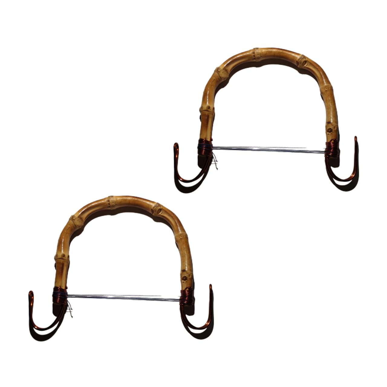 Bamboo Handles x 2-10cm - Replacement Handle for Chinese Teapot - Lacquered