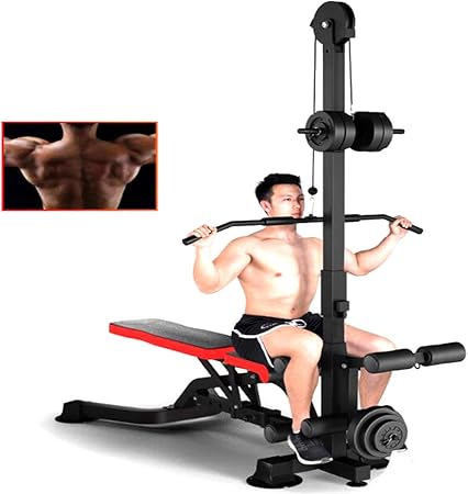 WXH Banco de Peso Ajustable para Uso General, Banco Plegable de 6 Posiciones Plano/Inclinado/declinado, Entrenamiento Cuerpo/no Incluye Pesas con Mancuernas: Amazon.es: Hogar