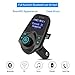 Otium FM Transmitter, Wireless In-Car Bluetooth Receiver Stereo Radio Adapter Car Kit Hands Free Calling with Dual USB Car Charger Ports for Smartphones, Tablets, TF Card, MP3 and More