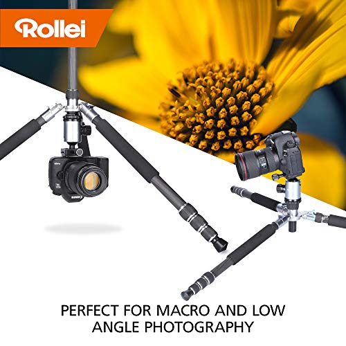 Rollei Allrounder Trépied Titane – 164cm I Trepied Leger pour Votre Appareil Photo et Camera Video I Interchangeable en…