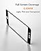 OnePlus 5 Screen Protector, Orbeet Tempered Glass Screen Protector HD Clear Full Coverage 9H Hardness Film Edge to Edge Protection Shield for One Plus 5 (Black)(2 Pack)