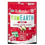 Christmas Yum Earth Organic Candy Cane Pops- 40ct