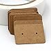 G2PLUS 200PCS Earring Display Cards, Kraft Paper Earrings Holder Card, 1.10