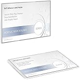 ECKEK Mini Acrylic Sign Holder Self Adhesive Price Card Displays Stand 10 Pack (60*40mm/2.36*1.57inches)