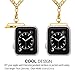Bandmax Necklace Compatible with Apple Watch 42MM 44MM,Fashion Stainless Steel Cuban Link Chain Necklace Compatible with iwatch Series 6/5/4/3/2/1