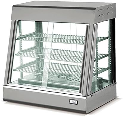 Countertop Bakery Display Case Food Warmer Showcase Temperature Adjustable Three Removable Trays