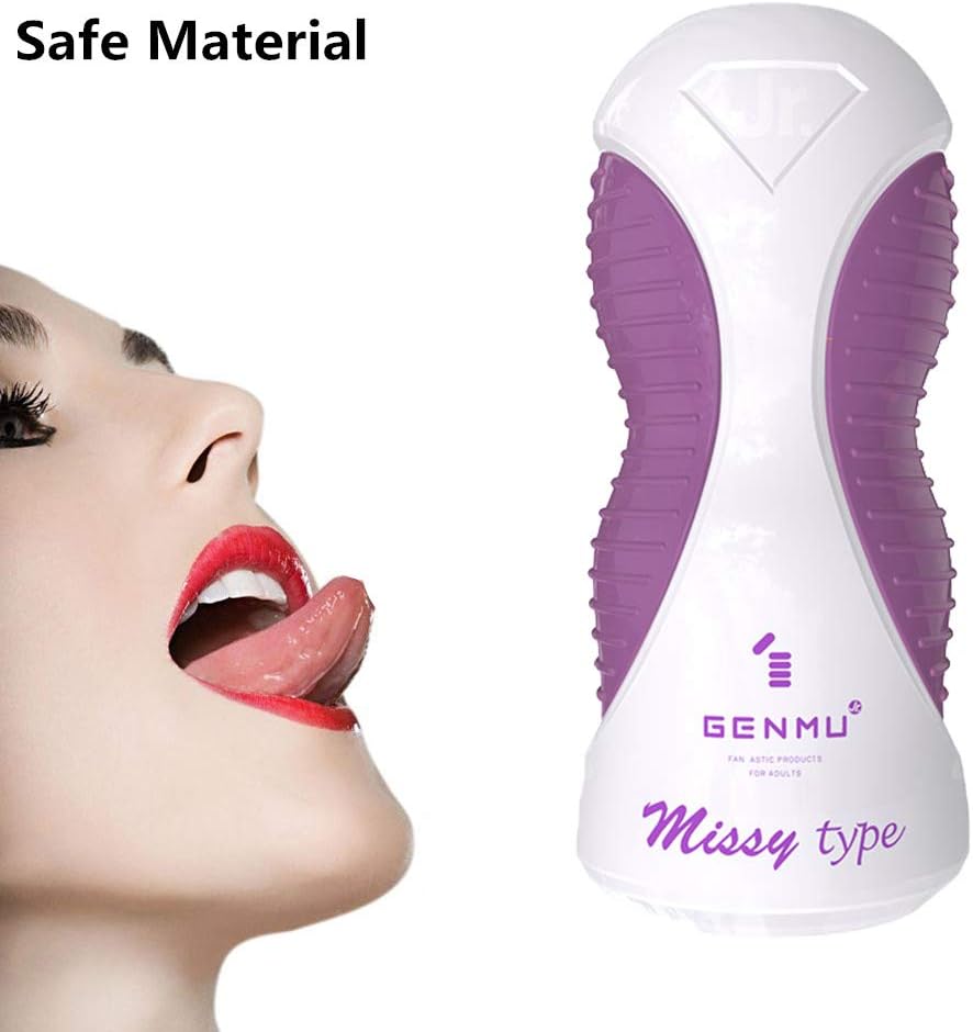 Lovers Gifts for Men Tool Handle Device Perfect Experience for Manual Men's Endurance Training Toys, Unique Groove Design to Prevent Side Leakage, Sexy Ty Shirt for Sexyyy Underwear Purple by Larben