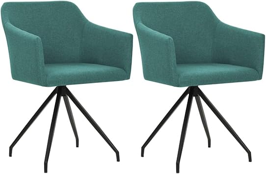 Festnight Drehbarer Esszimmerstuhl 2er Set Kuchenstuhl Drehbar Stuhl Burostuhl Drehbar Amazon De