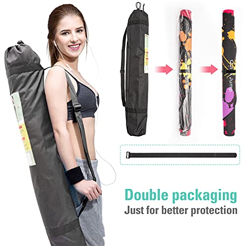 Jump Rope Mat Large Rubber Exercise Mat Rope Skipping Workout Mats for Home Gym Flooring Non