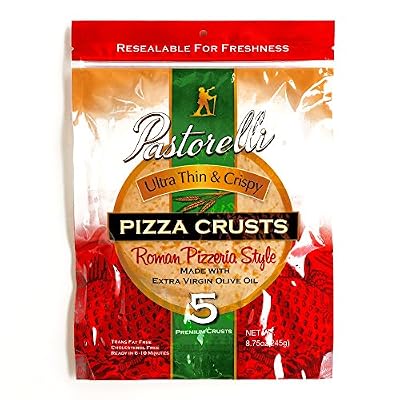 Pastorelli Ultra-Thin and Crispy Pizza Crust 8.75 oz each (3 Items Per Order)