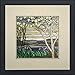 King Silk Art 100% Handmade Embroidery feng Shui Large Framed Tiffany Glass Oriental Wall Hanging Art Asian Decoration Tapestry Artwork Picture Gifts 37104WFB1