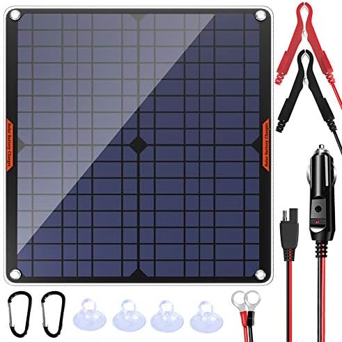 POWISER 20W 12V Solar Panel Car Battery Charger