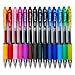 Zebra - Sarasa Retractable Gel Ink Rollerball - Fast Drying - 0.7mm - Assorted Pack of 14 Ink Colours