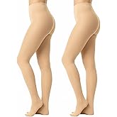 Vinsatin 2 Pairs Women Opaque Fleece Lined Tights 200g Winter Thermal Pantyhose Sheer Warm Thick Tights Leggings