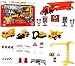 Kiddie Play Construction Vehicles Toys Set Birthday Party Cake Topper Construction Trucks