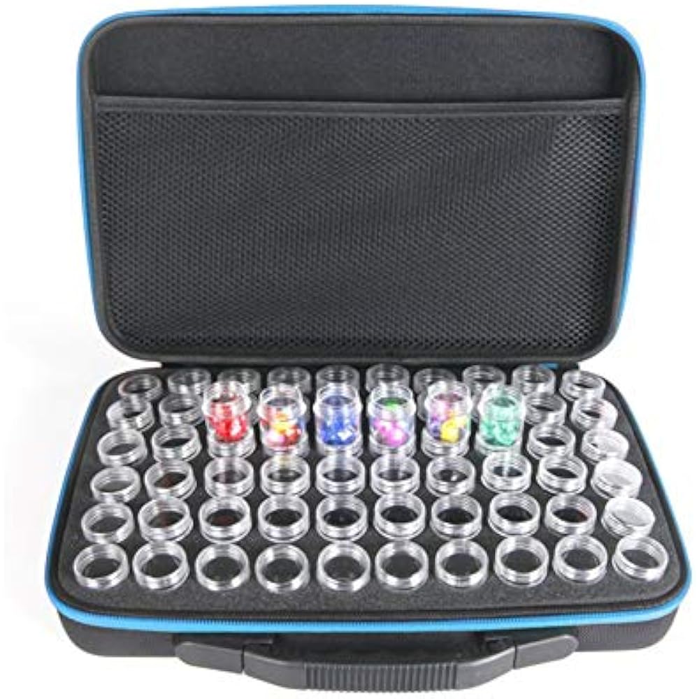 EVA Storage Box 60 Slot Diamond Painting Case Tool Bag Beads Organizer