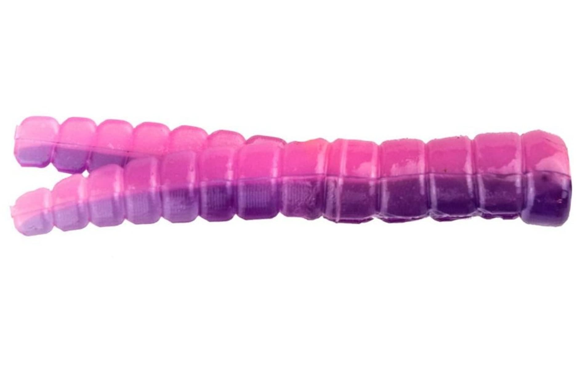 Trout Magnet Unisex's 50-Pack Split-Tail Grub Body Pack, Purple Haze, 50 Pack
