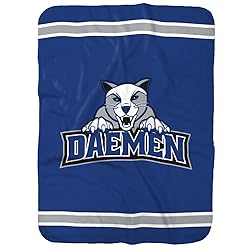 Daemen College Wildcats Primary Logo Stripes Sherpa
