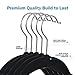 Voilamart 120 Pack Black Velvet Hangers - Heavy Duty Ultra Thin Non Slip Space Saving for Men Women Dress Suit Coat Pant Clothes Hanger Closet Organizer