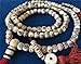 Hands Of Tibet Tibetan Mala Carved Yak Bone Mala 108 Beads for Meditation