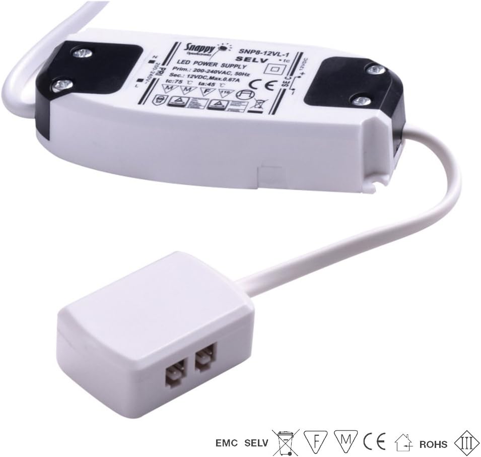 FITTINGSCO 8W 12VDC LED Power Converter 3 Way AMP Block Ideal For All Hilbri Lighting Kits