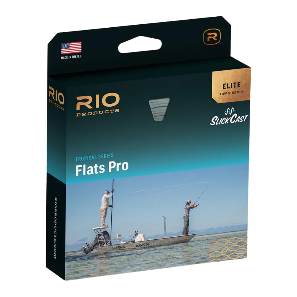 RIO Elite Flats Pro Fly Line - WF9F Aqua/Orange/Sand