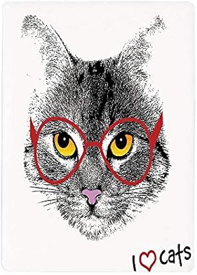 Amazon 壁紙 絵画風ポスター 猫の恋人の装飾 世界のユーモアデジタルスタイルアートイラスト ブラックホワイトレッドを判断するメガネで賢いオタク猫50x80cm 景色 森林と小道 森林浴 新緑 散歩道 目の保養 癒し 気分転換 建築用壁紙 耐候性塗料 ウォールステッカー