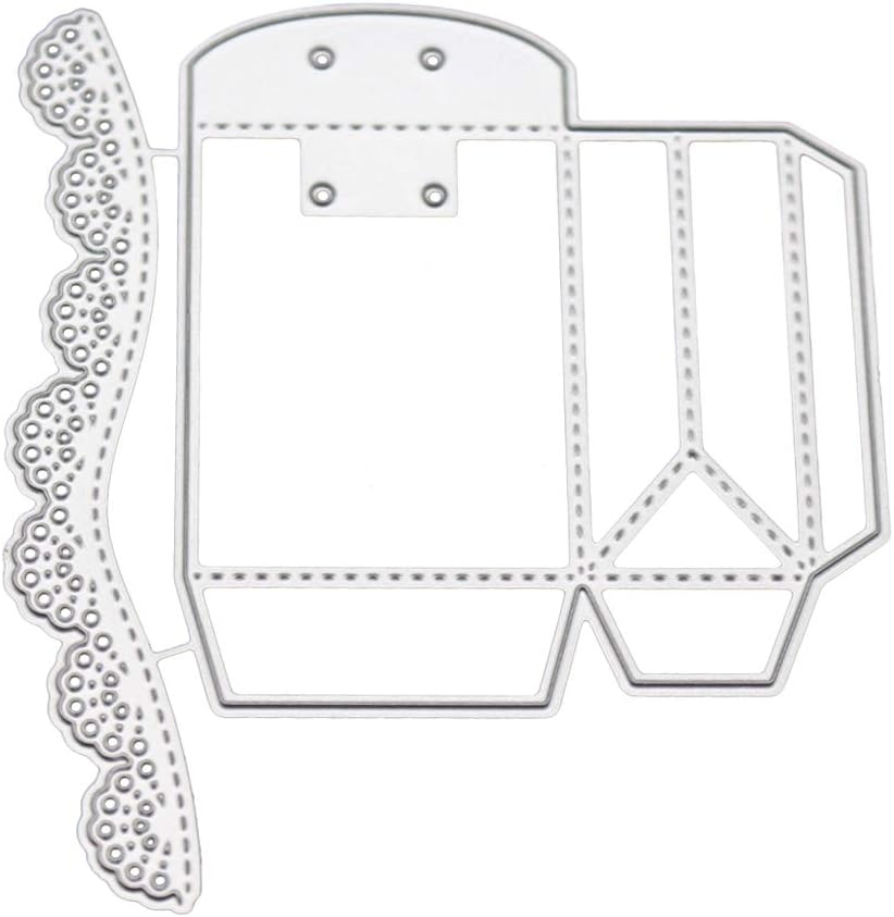 yunestry 3D Box Metal Cutting Dies Stencil DIY Scrapbooking Album Stamp Paper Card Embossing Craft Decor