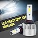 9006/HB4 LED Headlight Bulbs, ONEWELL 60W 6000K 6000LM Extremely Bright Xenon White-Advanced COB Chips Low Beam/Fog Light Bulbs Conversion Kit, 2-YEAR WARRANTY(Pack of 2)