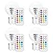 MELPO LED Color Changing Light Bulb with Remote Control, 3W E26 Dimmable RGB Light Bulbs for Birthday Party/KTV Decoration/Household/Bar/Wedding (Pack of 4)