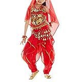 BellyLady Kid Belly Dance Costume, Harem Pants & Halter Top For Halloween
