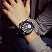 Binmer(TM)Fashion Unisex Men Women Silicone Quartz Analog Wrist Watch Big Dial Watches Black