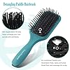 TimeTinkle 4 PCS Hairbrush Set - Detangler, Styling Brush, Tail Comb & Wide Tooth Comb for Women, Men and Kids, Great on…