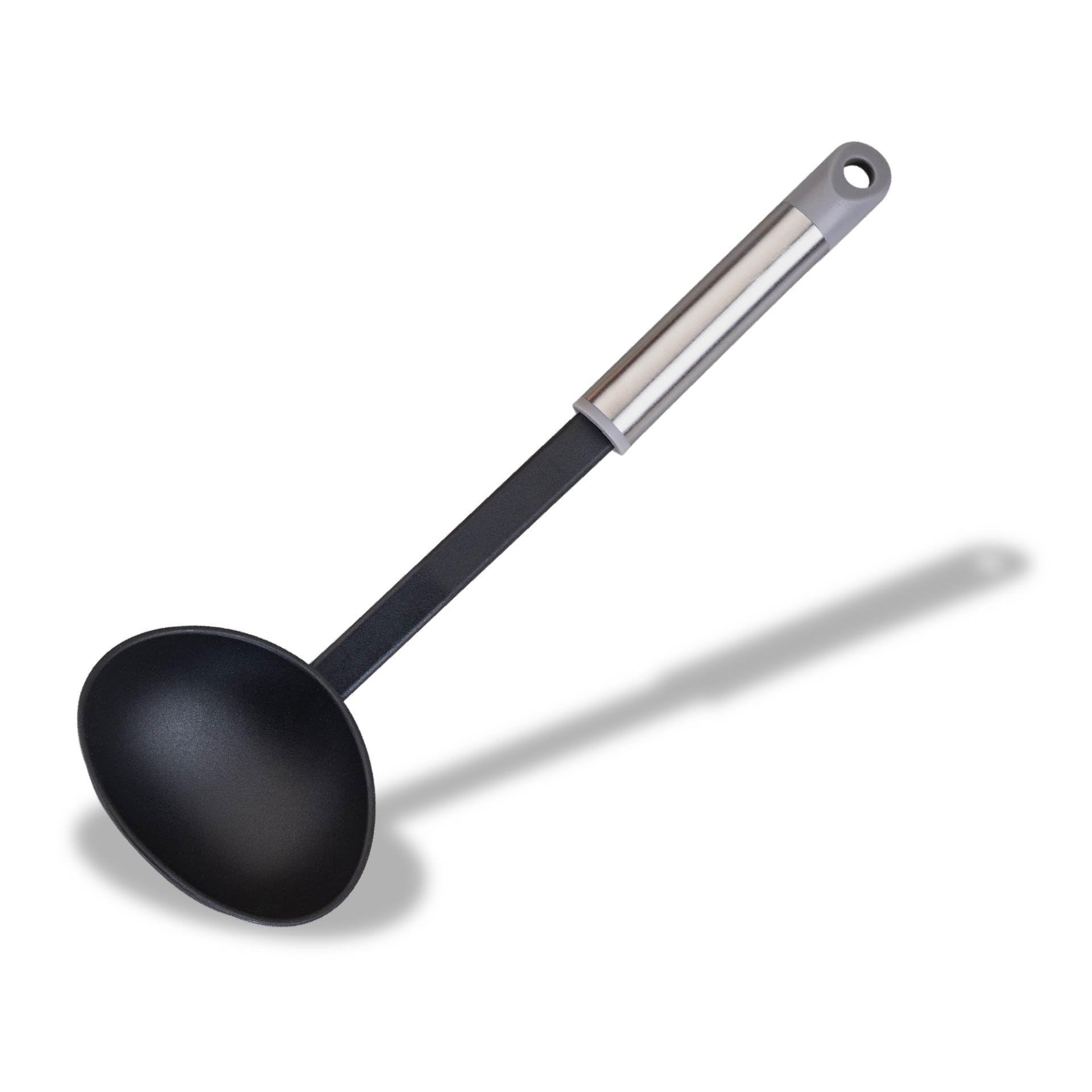 Fackelmann MODE Soup Ladle, Non-Stick Plastic, Sauce Ladle, Stirring & Serving, Heat-Resistant Up To 200 Degrees, Home & Professional, Large Scooping Stew & Gravy Spoon, 31.5cm