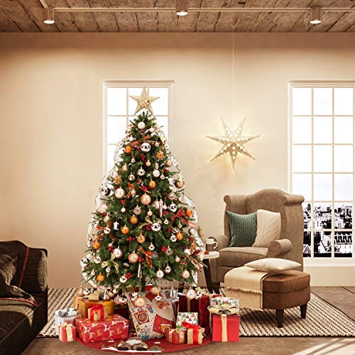 AMS 40mm/28ct Christmas Ball Mini Plating Ornaments Tree Collection for Holiday Parties Decoration (1.57''，Champagne) - Thumbnail 6