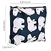 Bonaweite Animal Canvas Change Coin Purse Cash Bag Small Wallets Wallet Bag Pouches Dollar Gifts with Zip and Liner