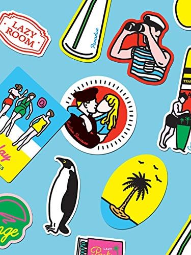 Lazy Lounge Sticker Set - Multi-functional stickers set to decorate Motorcycle Bicycle Luggage Laptop Decal Graffiti Patches Skateboard Bumper Etc (Camper Edition)