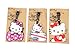 Set of 3 - Super Cute Kawaii Cartoon Silicone Travel Luggage ID Tag for Bags Suitcases (Assorted) (Hello Kitty)